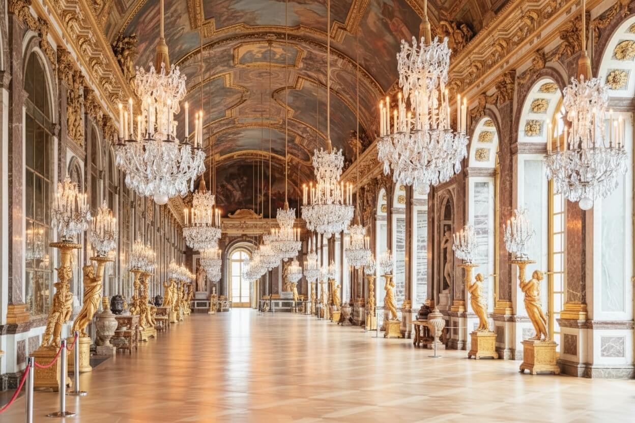 Paleis van Versailles — gevel en tuinen